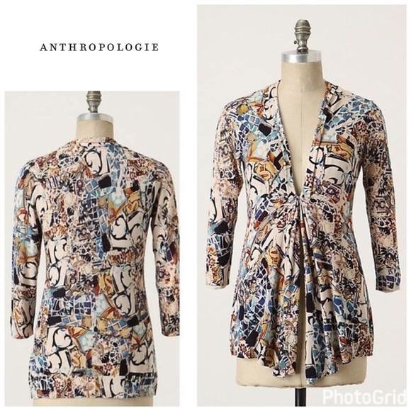 🥰🥰{Anthro} Sparrow "Talavera" Cardigan - Picture 1 of 5